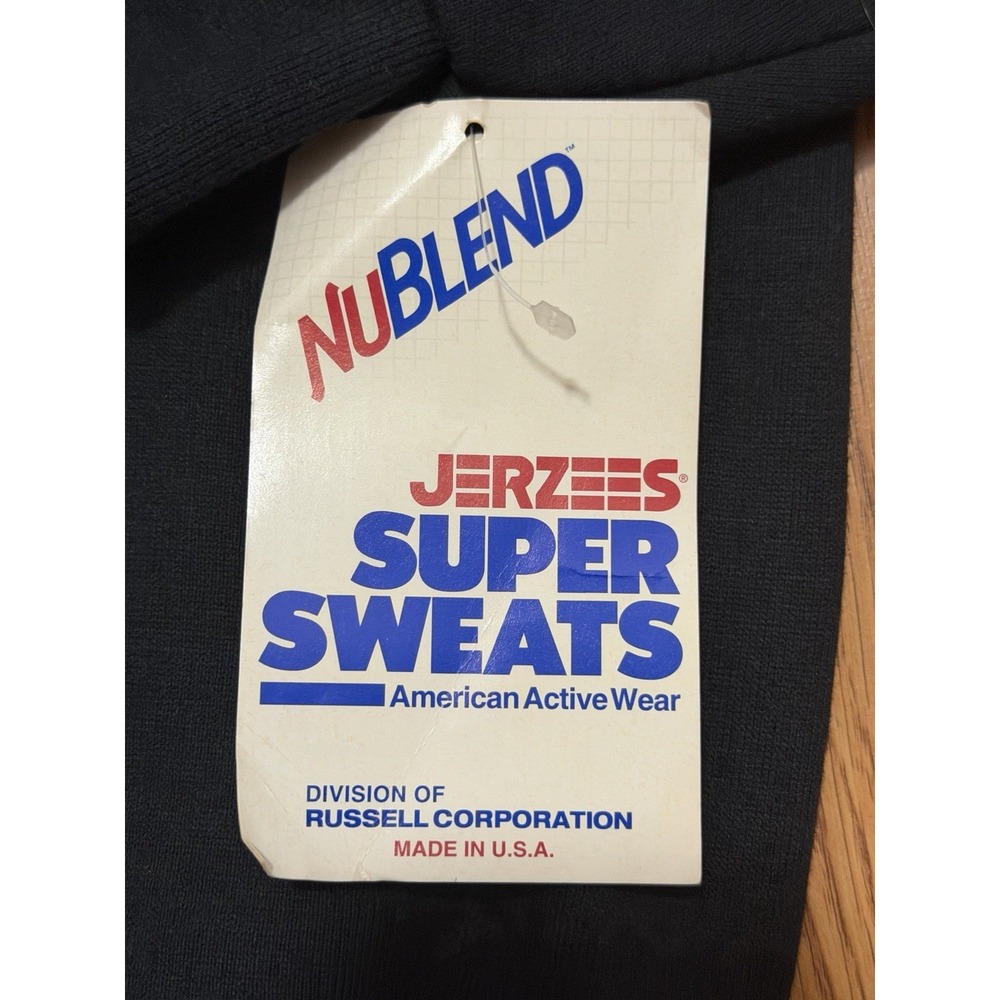 Jerzees Super Sweats Quarter Zip Sweatshirt Mens 2XL NWT Vintage Made In USA - Picture 6 of 13